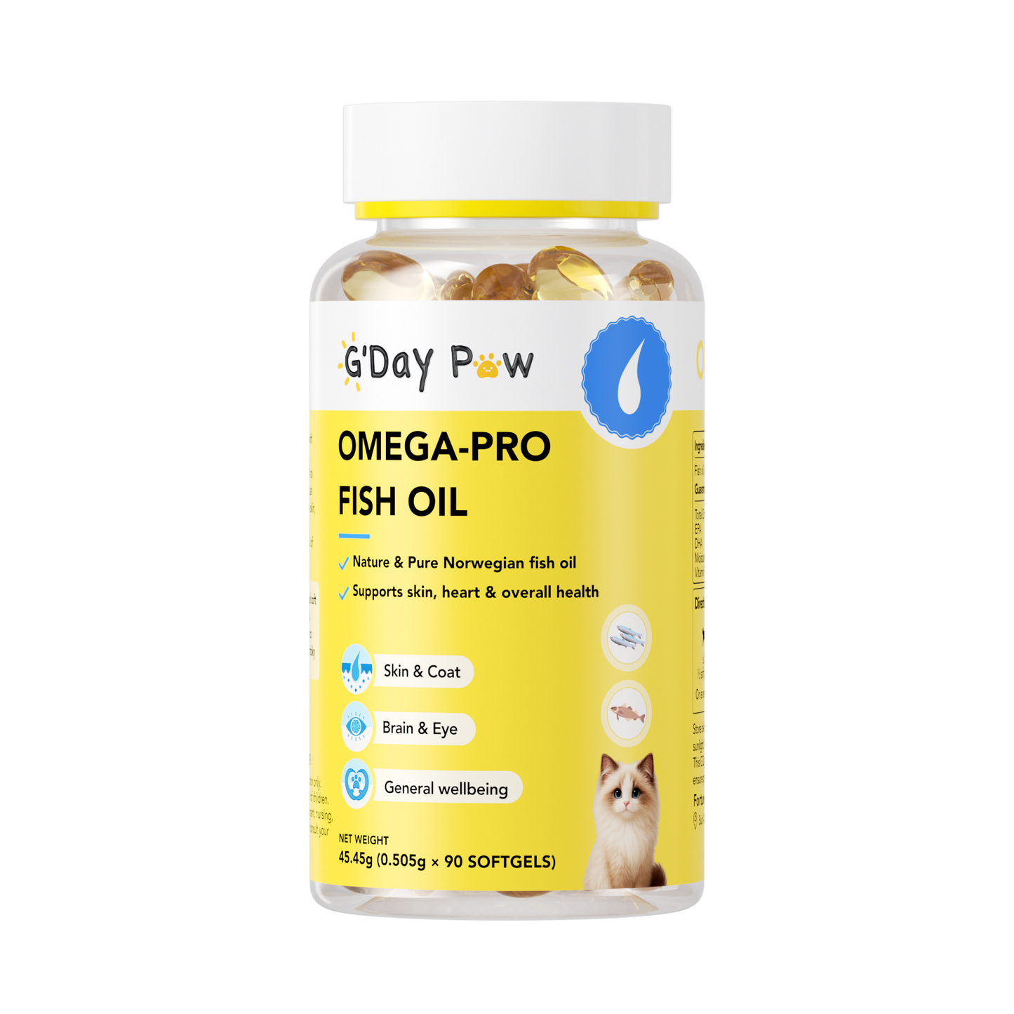 G'Day Paw Omega-Pro Fish Oil for Cats