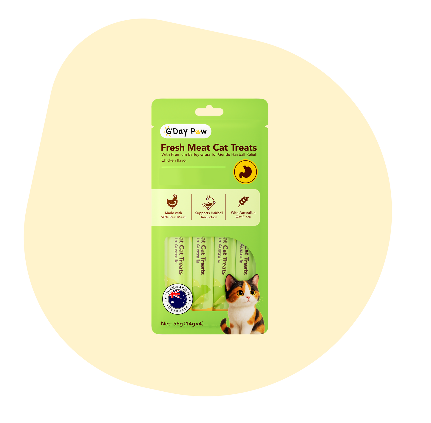 G'Day Paw Fresh Meat Cat Treats(Chicken flavor)