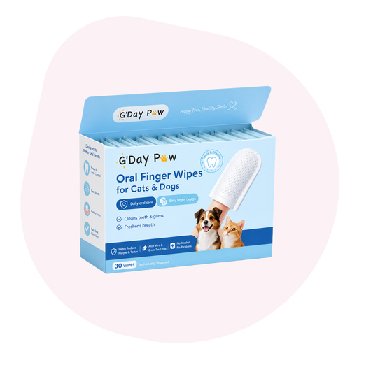 G'Day Paw Oral Finger Wipes for Cats & Dogs